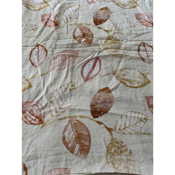 Vintage The Company Store Textured Leaf linen king duvet cover from 2019 - Picture 9 of 12